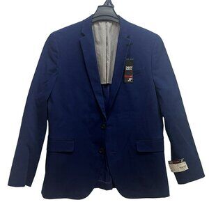 JF  Ferrar Men Suit Slim Navy Blue 360 4-Way  Stretch Winkle Resistan L 42/44